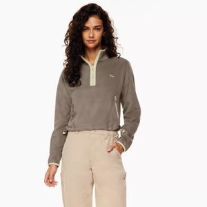 Tna Sno Polar ½ Zip Sweater (size m; taupe/beige)
